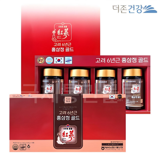 고려 6년근 홍삼정골드 240g 쇼핑백증정, 4개