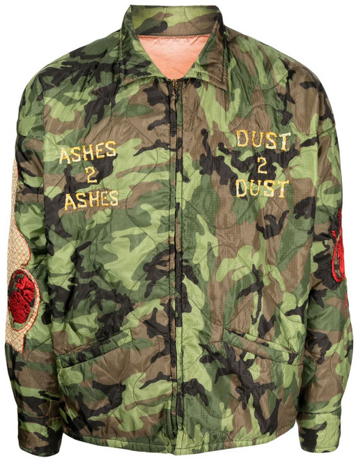 세인트미카엘 카무플라주 프린트 자수 재킷