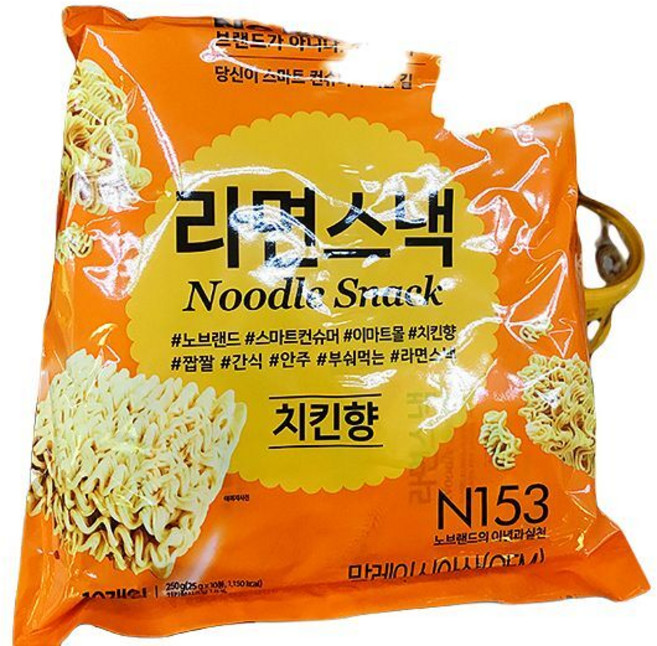 스낵큐 노브랜드 과자, 25g, 10개