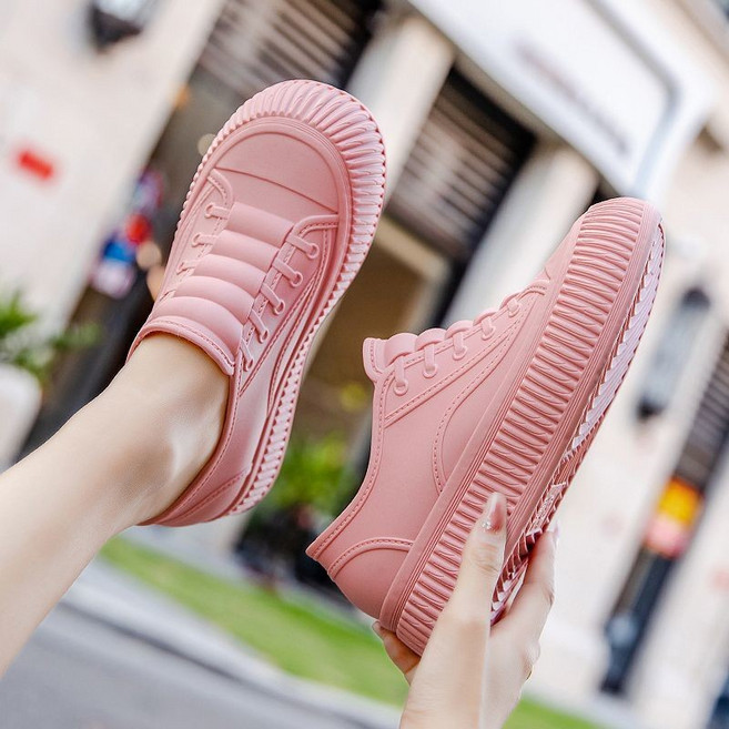 2025년 여성 일식 큐트 라운드 토우 레인부츠 트렌디 여성 레인부츠