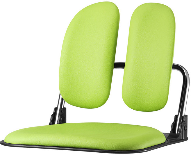 청심의자 폴더 스마트듀얼 좌식의자 블랙바디 인조가죽, 그린