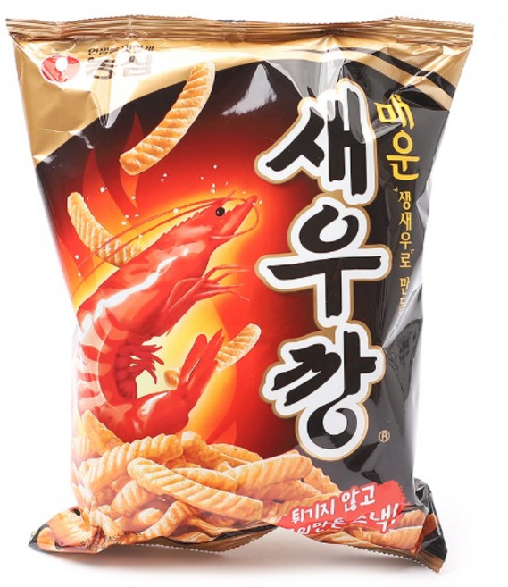 농심) 매운새우깡 90g (1묶음 8개)