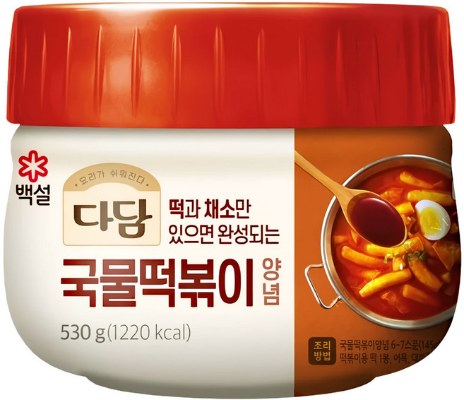 다담 국물떡볶이양념 530g, 1개