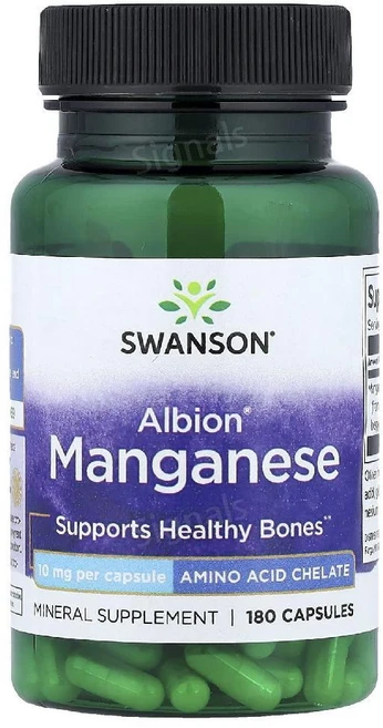 Swanson 정비온 망간 10mg Albion Manganese 180정, 1개 - 쿠팡