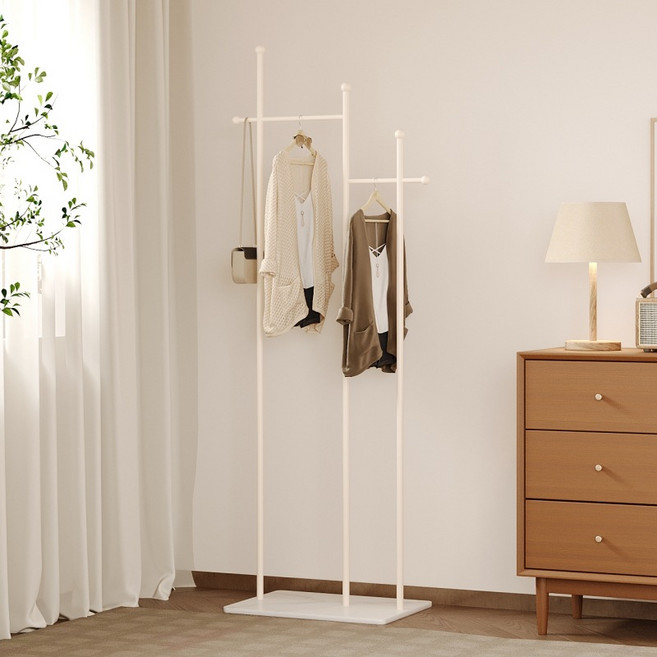 리비움 H자형 스탠드 옷걸이 행거, 화이트