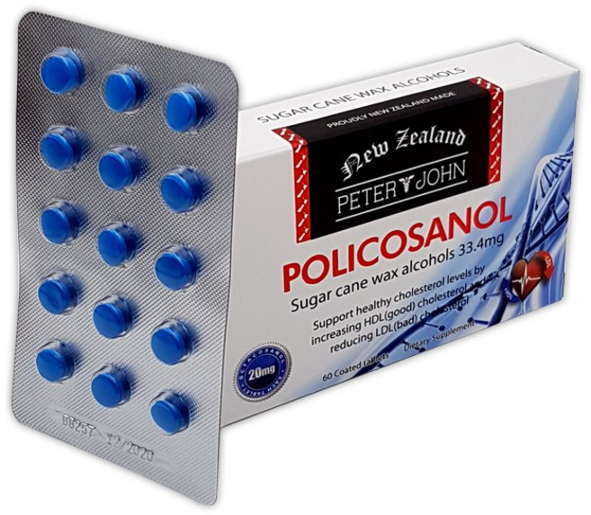 피터앤존 폴리코사놀 (60타블렛) x 1 - P&J Policosanol 33.4mg, 1개, 60정