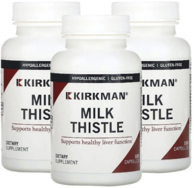 Kirkman Labs 밀크시슬 추출 100mg Milk Thistle, 3개, 100정 - 쿠팡