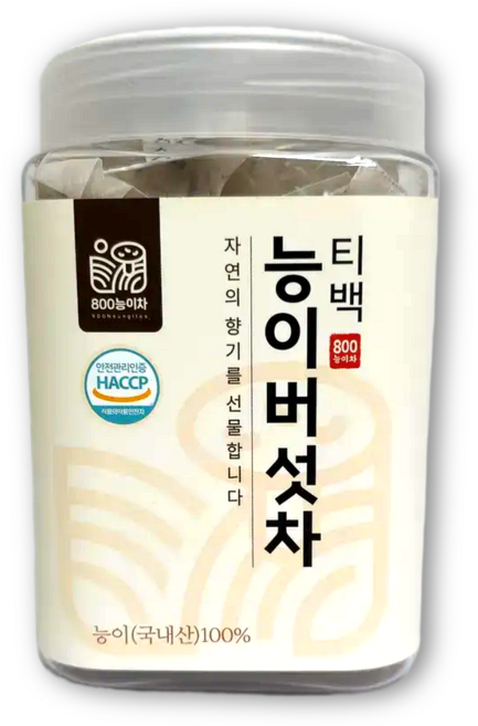[100%국내산] 능이버섯차 티백 800능이 수량한정 능이 산주직접채취 프리미엄 건강차 항암 항염, 400mg, 1개, 30개입
