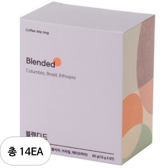 담터 블랜디드 드립백 커피, 10g, 6개입, 14개
