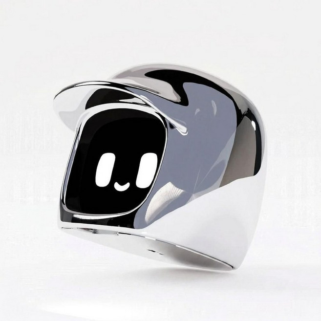 다사이모찌 3세대 차량용 장식 움직임 센서 감정 스마트 로봇, 실버