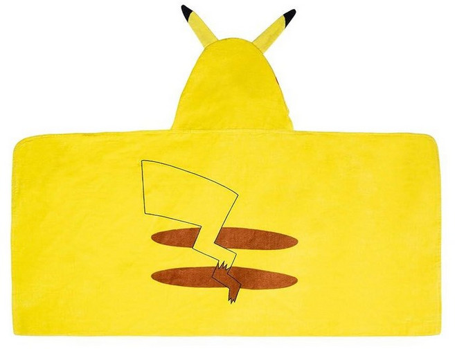 248979 프랑코 Franco 아동용 목욕 비치용 부드러운 면 테리 후드 타월 랩 61x127cm24x50인치 핫 휠, 24인치 x 50인치, 포켓몬 피카츄