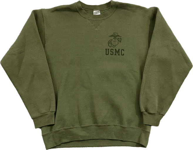 USMC 미해병대 맨투맨 스웻셔츠 크루넥 미국생산 남M S급 빈티지 UMS014