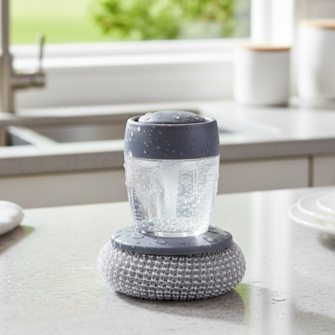 손잡이수세미 주방용품 철수세미 다목적수세미 일체형 청소용품 주방, 1개, 1개입