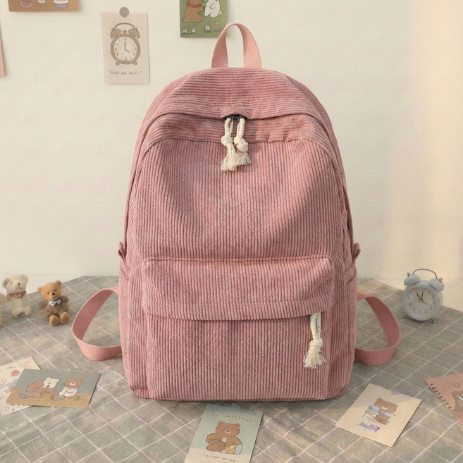 스토리원 U-SSBG048 소프트 코듀로이 데일리 백팩