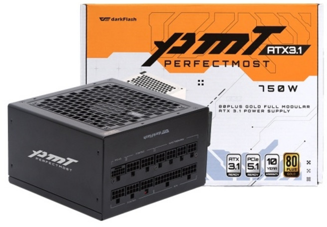 darkFlash 퍼펙트모스트 750W 80PLUS 골드 풀모듈러 ATX3.1 파워 블랙 (ATX 750W), 선택하세요
