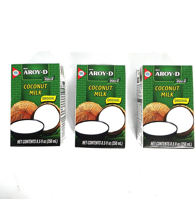 아로이디 코코넛밀크, 3개, 250ml