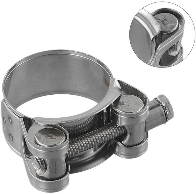 1PCS 호스 클램프 스테인레스 스틸 헤비 듀티 T-볼트 벤트 17-19mm 20-22mm 23-25mm 26-28mm 29-31mm 32-3, 36-39mm, 1개
