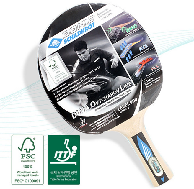 도닉 쉐이크 탁구라켓 옵차로브 상급자용 900 고급형 탁구채, 옵차로브 900