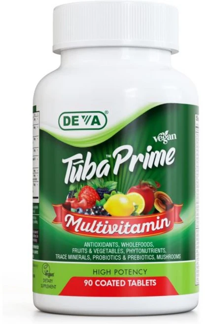 데바 투바 프라임 비건 멀티비타민 비타민 미네랄 제 일 채소 블렌드 슈퍼 버섯 프로바이오틱스 프리바이오틱스 씨앗 허브 90정, 90 Count (Pack of 1), 1개 - 쿠팡