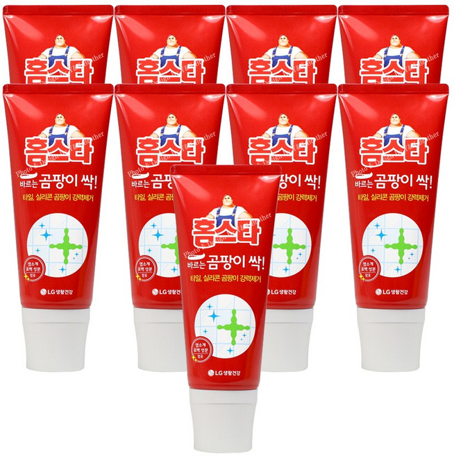 홈스타 바르기만 하면 곰팡이싹 세정제, 120ml, 9개