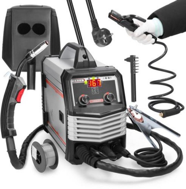 다기능 MIG MMA MAG TIG-160C 인버터 용접기 다목적 휴대용 전기 용접기 지능형 용접기 4 인 1, 1.4in1 welding machine
