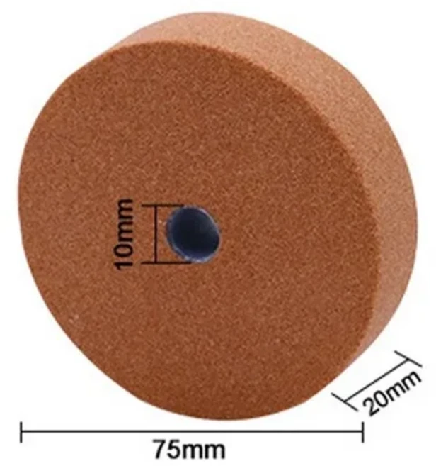 1pcs 75mm 전기 드릴 그라인딩 휠 어댑터 세트 3 인치 샌딩 디스크 금속 도구 용 연마, 01 Brown grinding wheel