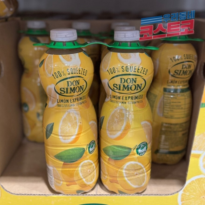 코스트코 돈시몬 스퀴즈드 레몬주스 1Lx2(착즙) 하이볼, 1L, 2개