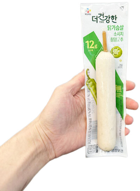 씨제이제일제당 더건강한 닭가슴살 소시지 청양고추, 1개, 80g
