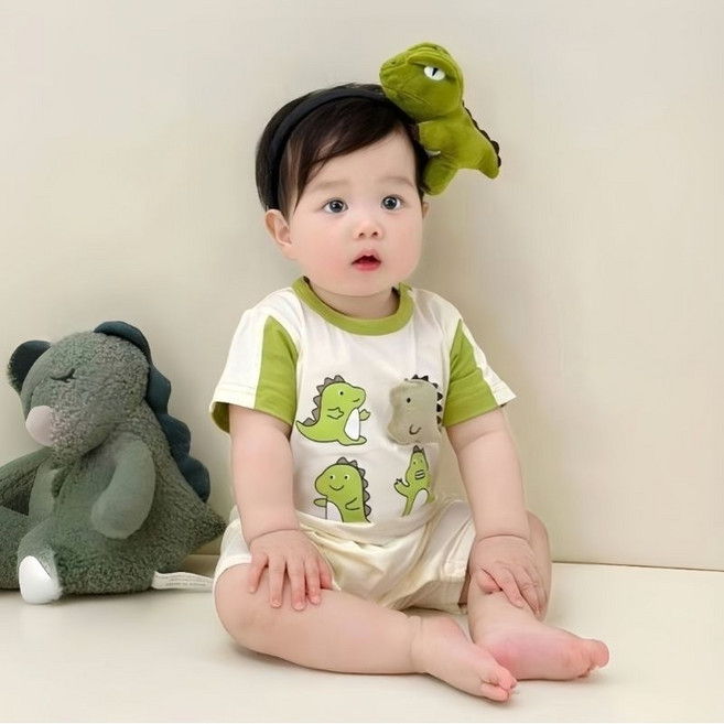 嬰幼童短袖連身衣 套裝