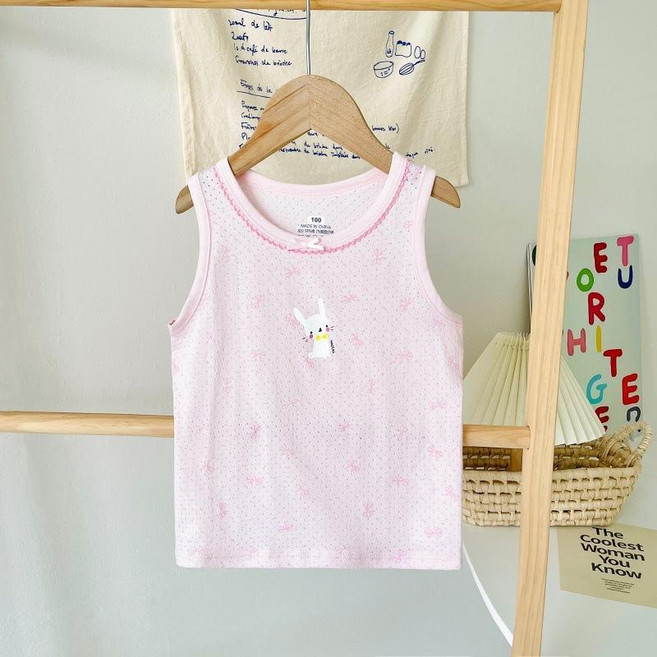 男童純棉網眼背心 紫彩虹 100cm