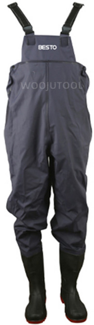 가슴장화 체스타장화 해루질 갯벌 웨이더 낚시 전신 바지 허벅지, 260mm