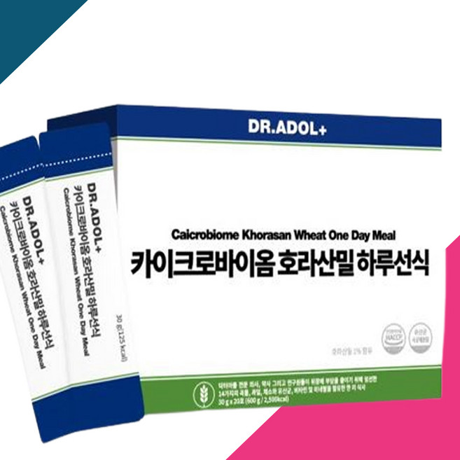 닥터아돌 하루 선식 생식 카이크로바이옴 호라산밀, 1박스, 600g