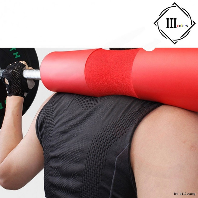 바벨패드 어깨보호 역기운동 스쿼트 목보호 쿠션감 편안한, 봄이네가게 E-런웨이브 EVA바패드 레드