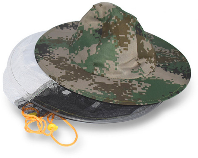 밀리터리 양봉모자 벌망 방충 벌초모자 날파리 모기 말벌방지, 1개