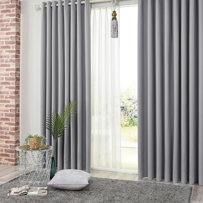 리더디자인 암막률 99.9%의 호텔식암막커튼 아일렛형 방풍 방한 냉난방등 사은품 자석타이백 증정(봉별도)