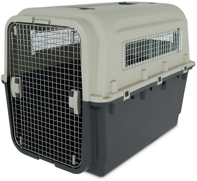 플러피랩 모노켄넬 550 강아지 이동장 캐리어, 1개, 다크그레이+아이보리