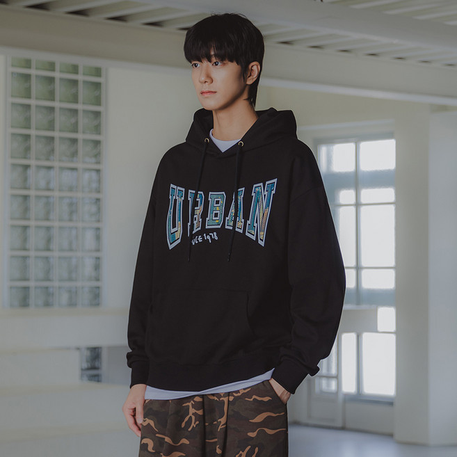 앨빈클로 남녀공용 URBAN 오버핏 후드티 AVH645