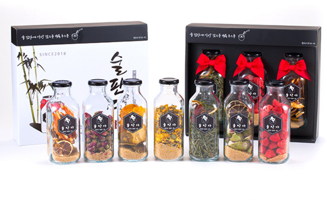 담금주 키트 500ml 3개 선물세트 야관문/과일/꽃 외, 딸기베리+파인키위, +무화라임