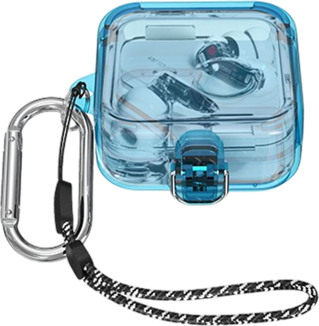 낫싱이어 2024 3세대 투명 잠금 클립 케이스, 1개, 블루, NOTHING EAR 2024