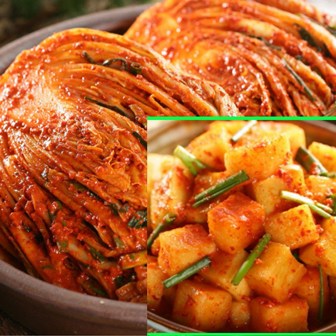 [한국농협김치] 오색소반 포기5kg+깍두기5kg / 경기연천 1인가구를 위한 세트메뉴, 1박스, 10kg