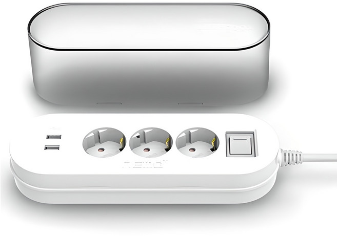 네모탭 네모플러스박스 멀티탭 3구 SY-NA3 USB, 1.5m, 블랙, 1개