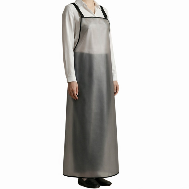 루메이크 주방 방수 긴 앞치마 125cm, 1개, 블랙