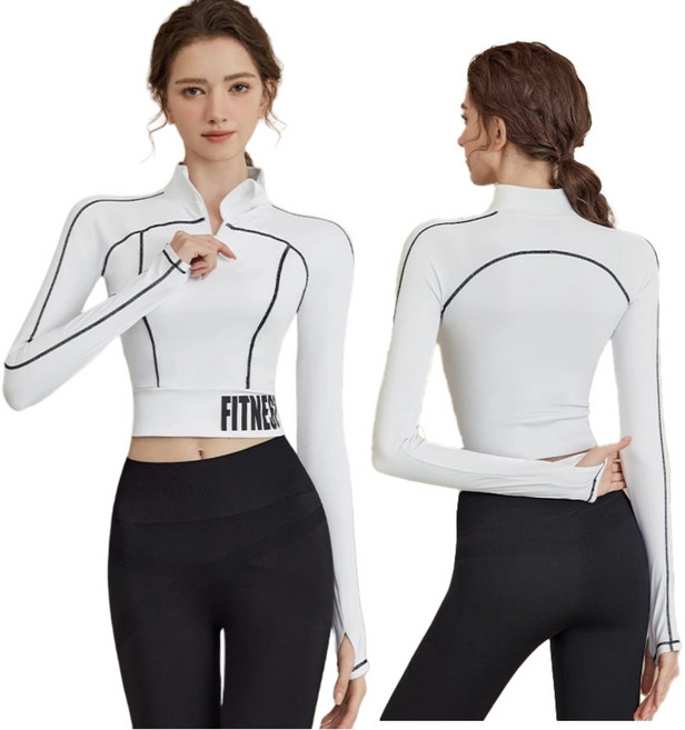 여성 긴팔 요가복 상하세트+요가양말 증정