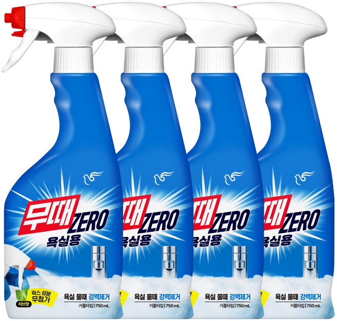 무균무때 욕실용 세정제 단품, 750ml, 4개
