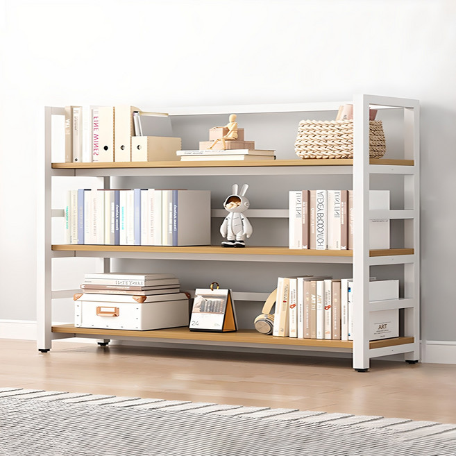 가구느낌 리버 책장, 네추럴화이트, 3단
