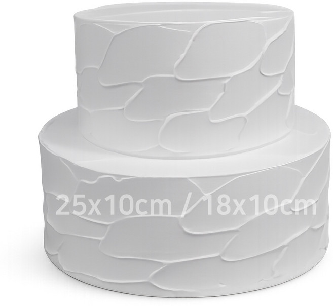 크림클레이 2단 모형케이크 웨딩스냅 셀프돌잔치 브라이덜샤워 이벤트케이크 어린이집행사, 1개, 크림아이보리