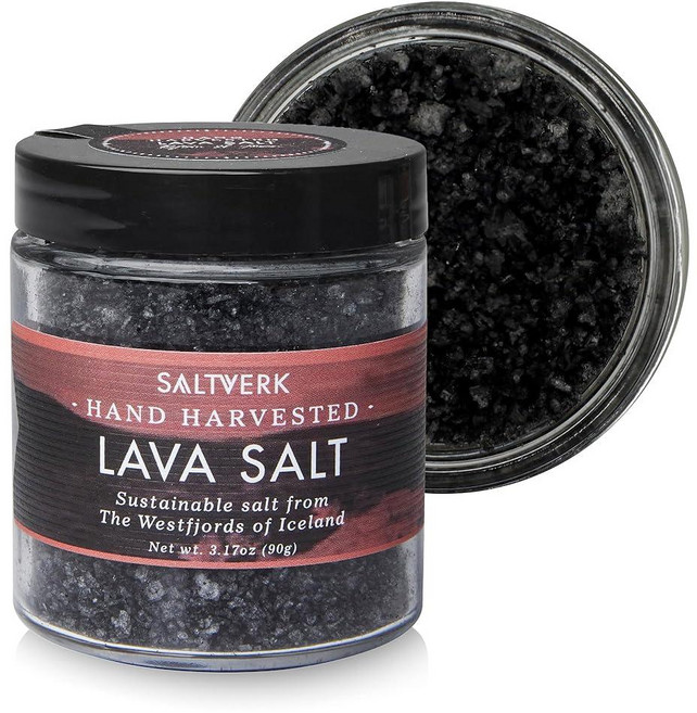 Saltverk 용암 바다 소금 -구르메 아이슬란드어 손으로 수확하고 지속 가능한 방식으로 제작 - 89.9g(3.1온스) 병, 90g, 1개