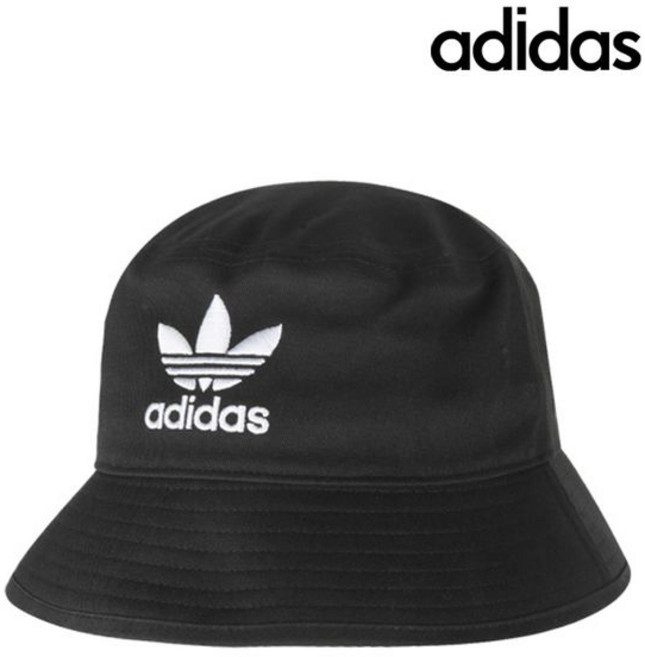 아디다스 AC BUCKET HAT 데일리 캐주얼 버켓햇 패션모자, Black, 1개
