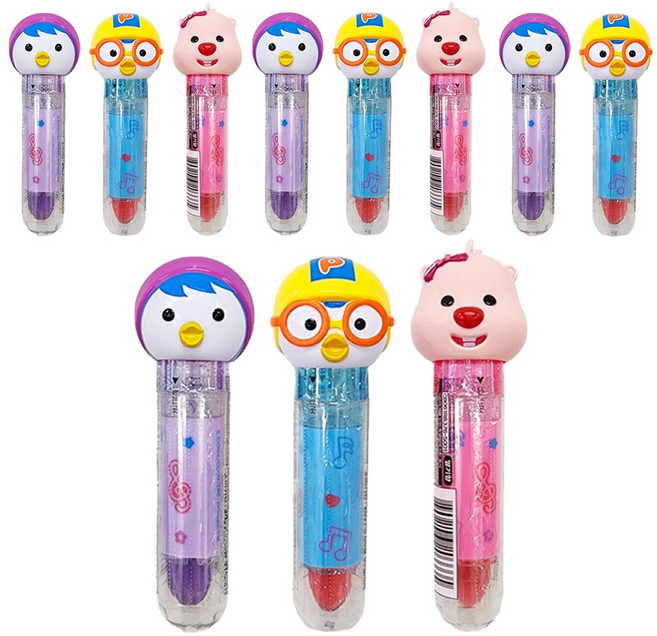 뽀로로 립스틱 모양 캔디 한정행사 11개(5gx11개) 어린이선물장난감사탕