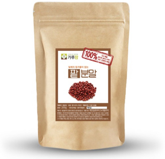 가루랑 100% 국산 팥(생)분말 선식 1kg, 1개